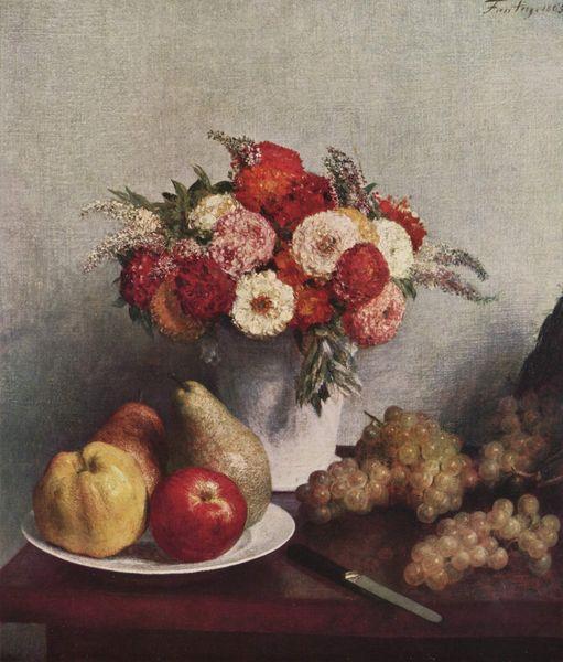 Henri Fantin-Latour Still Life with Flowers oil painting picture